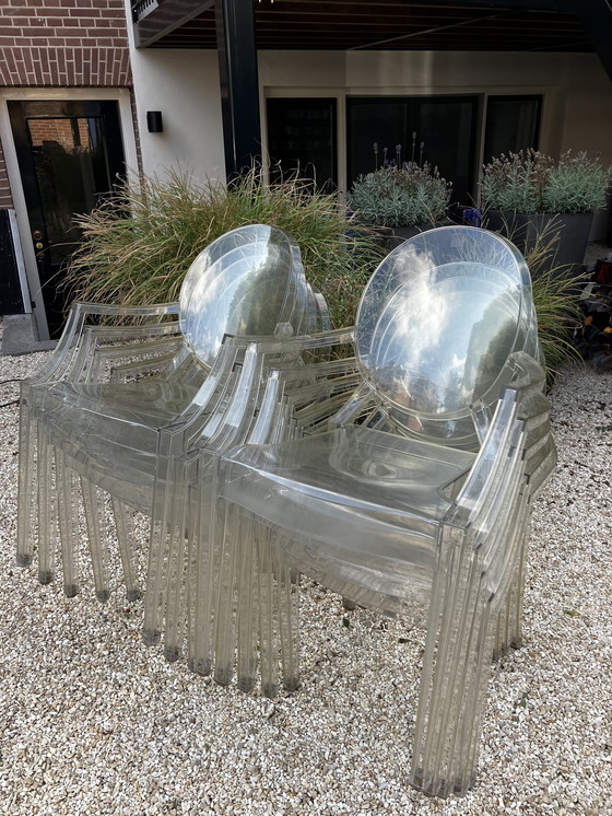 Image 1 of 10x Louis Ghost stoelen Kartell by Phillipe Starck