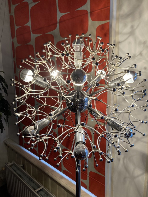 Image 1 of Vintage 60-Er Jaren Sputnik Steampunk Staande Lamp