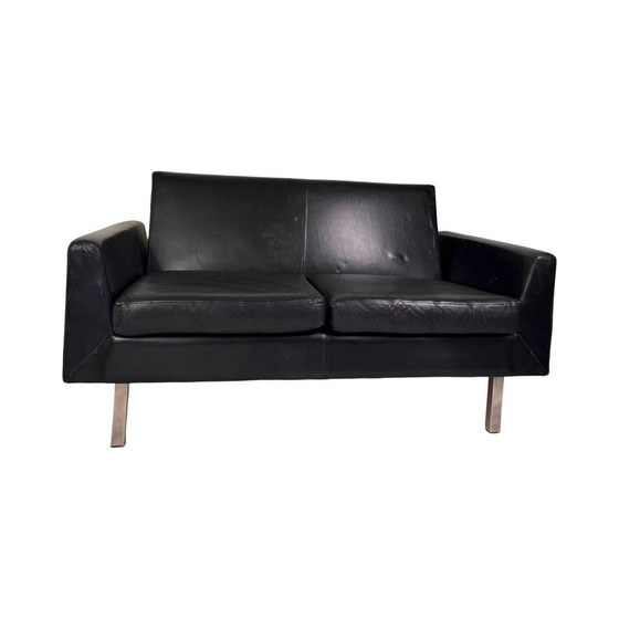 Image 1 of Theo Ruth voor Artifort, Model F410 Meubelset, jaren 1950, zwart leer