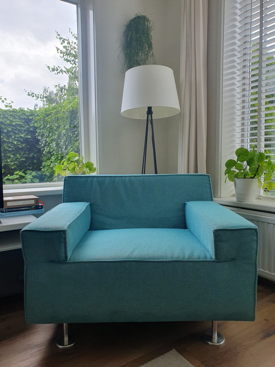 Image 1 of Goossens fauteuil turquoise