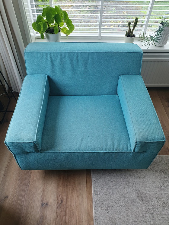 Image 1 of Goossens fauteuil turquoise