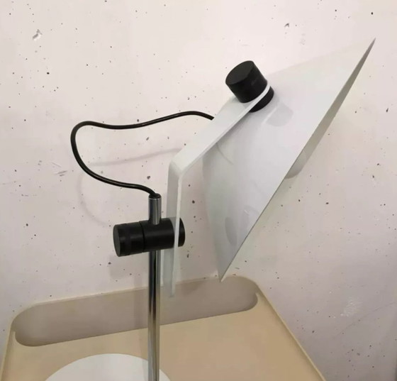 Image 1 of Wit gelakte metalen lamp, Lella Montecroci en Marco De Carli, Arrelam, 1970