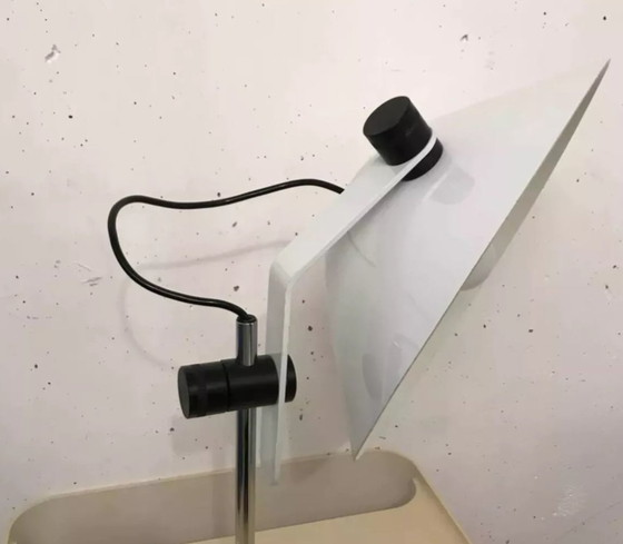 Image 1 of Wit gelakte metalen lamp, Lella Montecroci en Marco De Carli, Arrelam, 1970