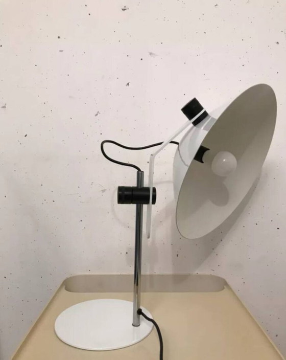 Image 1 of Wit gelakte metalen lamp, Lella Montecroci en Marco De Carli, Arrelam, 1970