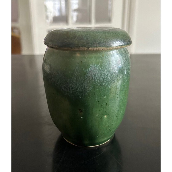 Image 1 of Vintage keramische afgedekte pot, 1960-1970