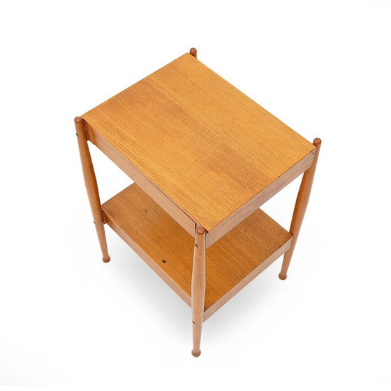 Image 1 of Vintage nachtkastje met lade in teakfineer voor Fratelli Reguitti, Italië 1960