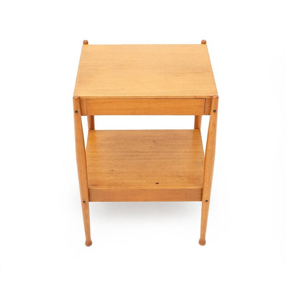 Image 1 of Vintage nachtkastje met lade in teakfineer voor Fratelli Reguitti, Italië 1960