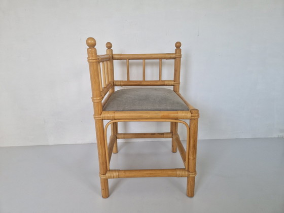 Image 1 of Hoekstoel bamboe boho stijl