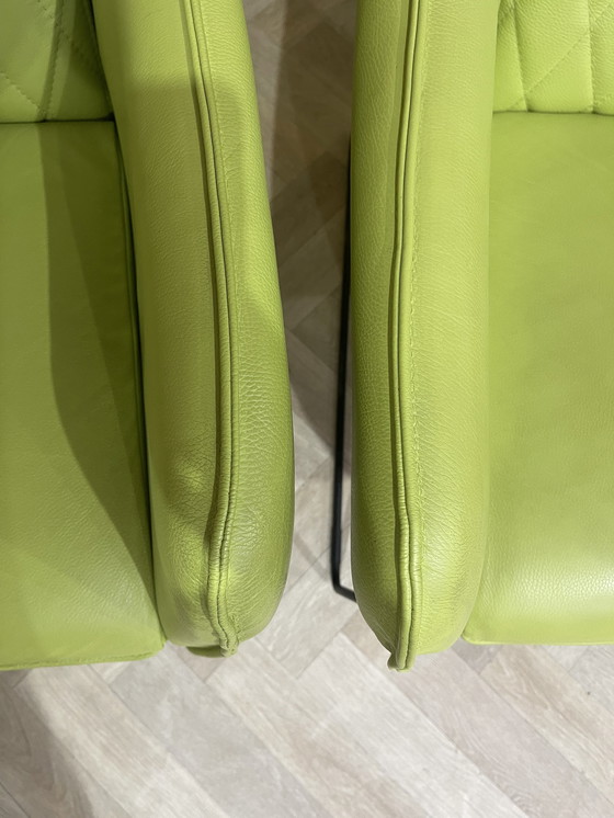 Image 1 of 2x Eijerkamp design fauteuil gifgroen