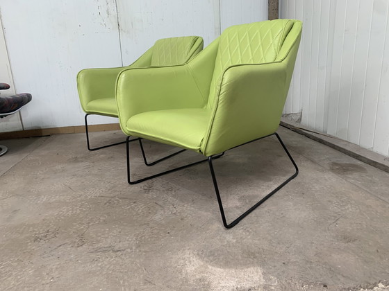 Image 1 of 2x Eijerkamp design fauteuil gifgroen