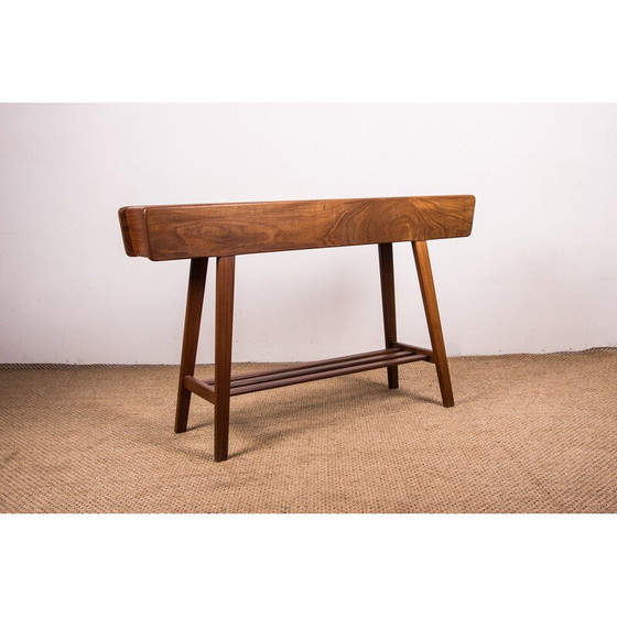 Image 1 of Vintage plantenbak van beukenhout en zink door Brdr Dalsaargd voor Illum Bolighus, Denemarken 1960