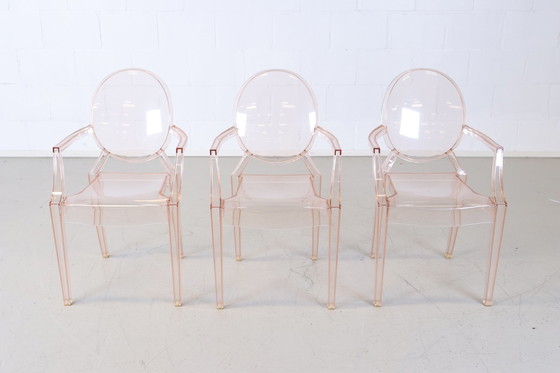 Image 1 of 3x Kartell louis ghost chairs by Philip starck