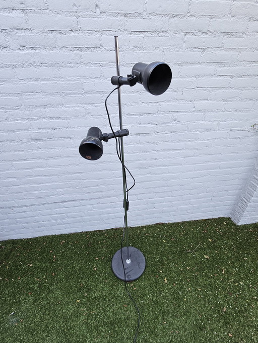 Hustadt Leuchten Vloerlamp Zwart Vintage Midcentury Spots