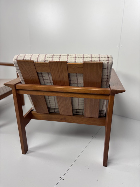 Image 1 of 2 X Vintage Easy Chair Fauteuil Teak