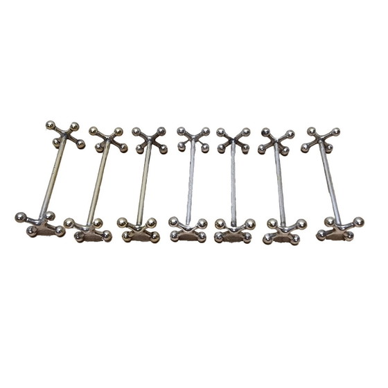 Image 1 of Art Deco Verzilverde Messenleggers Miele & Co