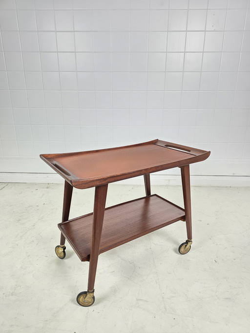 Teak serveerwagen 1960's