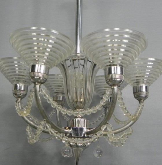 Image 1 of Art Deco hanglamp G. Leleu