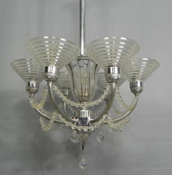 Image 1 of Art Deco hanglamp G. Leleu