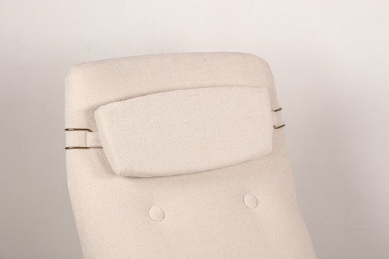 Image 1 of Grote Noorse Teakhouten Fauteuil met Ottoman van Folke Ohlsson voor Westnofa 1960