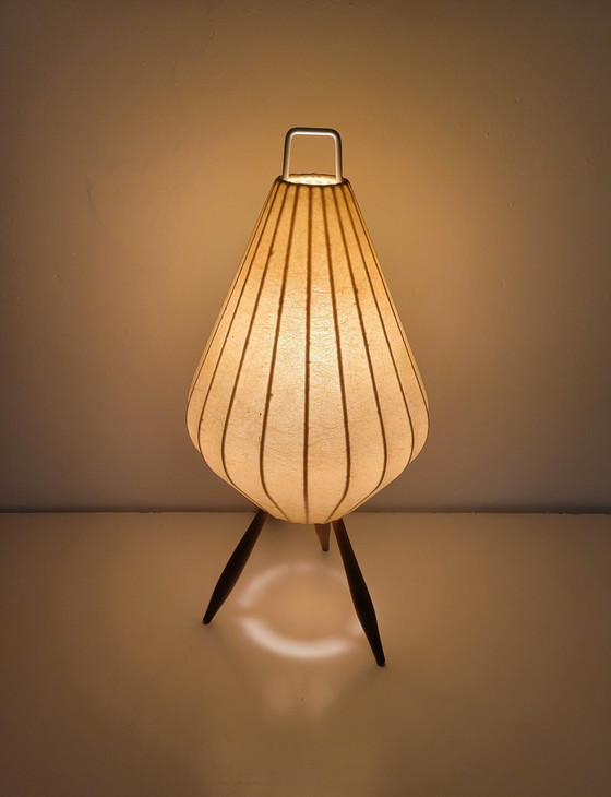 Image 1 of Vintage Tripod Cocoon Tafellamp 1960