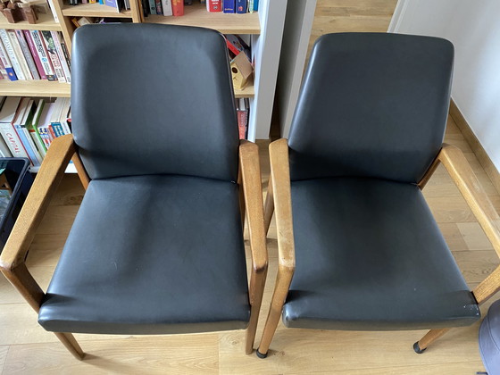 Image 1 of 2X Wilkhahn Teak Fauteuils