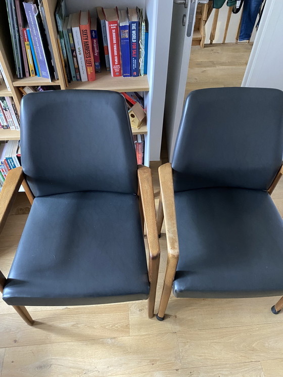 Image 1 of 2X Wilkhahn Teak Fauteuils