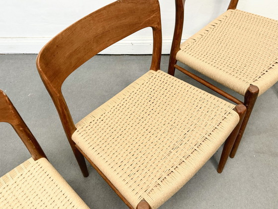 Image 1 of 4 RAR Niels Moller Model 75 Stoelen MidCentury Teak 1950