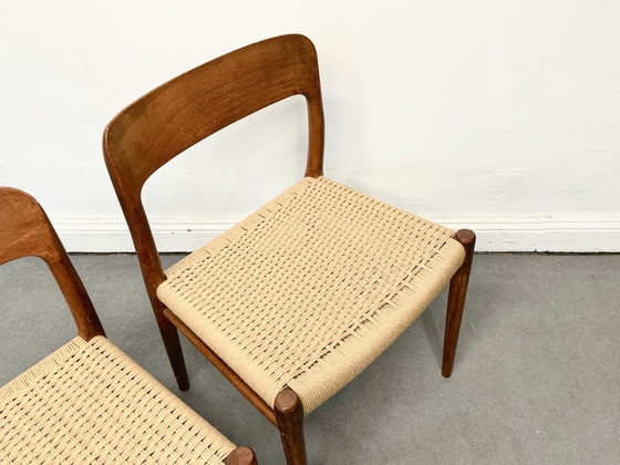 Image 1 of 4 RAR Niels Moller Model 75 Stoelen MidCentury Teak 1950