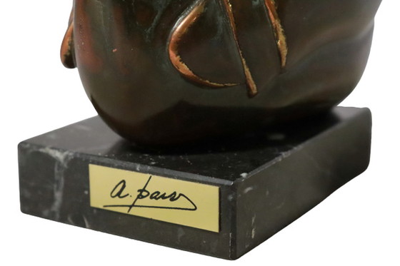 Image 1 of Bronzen sculpture eend 'Paor'