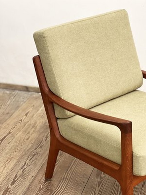 Fauteuil // Teakhouten fauteuil van Ole Wanscher voor France and Son, Denemarken, 1950