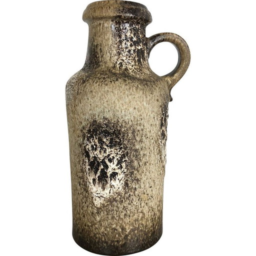 Vintage grote meerkleurige vaas Fat Lava, Scheurich 1970