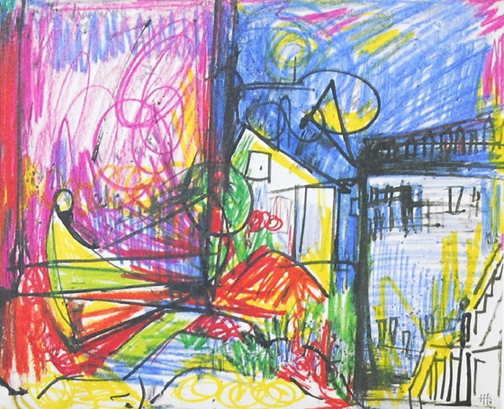 Image 1 of Landschap door Hans Hofmann