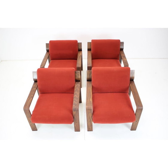 Image 1 of Mid-century fauteuil van Ludvík Volák voor Dřevopodnik Holešov, Tsjecho-Slowakije 1960