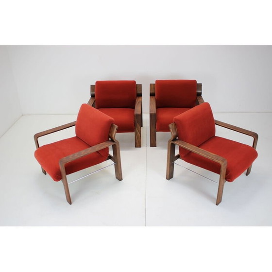 Image 1 of Mid-century fauteuil van Ludvík Volák voor Dřevopodnik Holešov, Tsjecho-Slowakije 1960