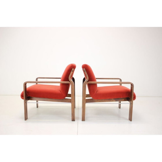 Image 1 of Mid-century fauteuil van Ludvík Volák voor Dřevopodnik Holešov, Tsjecho-Slowakije 1960