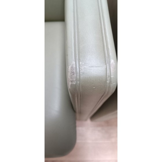 Image 1 of Vintage Thf fauteuil in hout en leer van Poltrona Frau, 1990