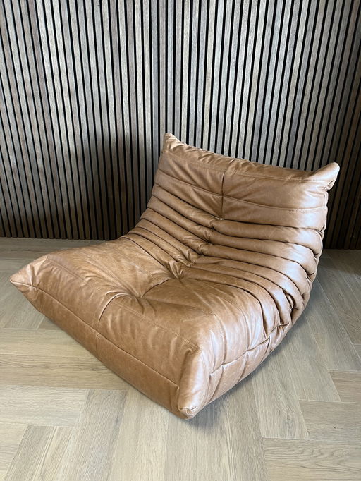 Ligne Roset Togo cognac leder