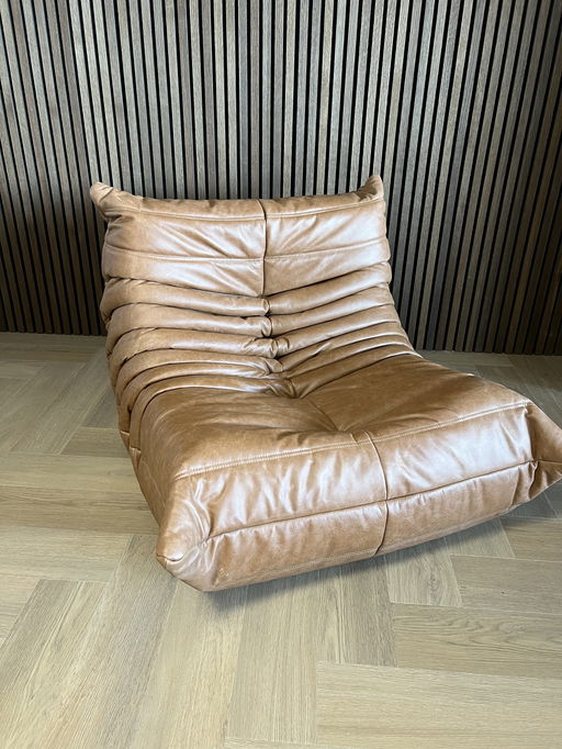 Ligne Roset Togo cognac leder