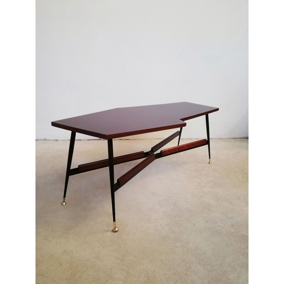 Image 1 of Vintage teakhouten salontafel, Italië 1960
