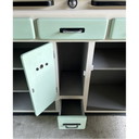 Vintage "Malin" buffetkast van hout en aluminium, 1950