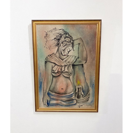 Image 1 of Modern vintage schilderij, 1980