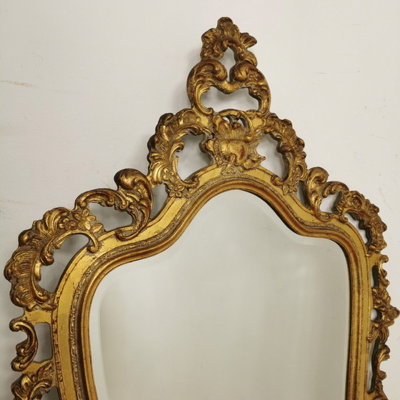 Image 1 of Grote Vintage Barok Brocante Rococo Spiegel Schouwspiegel.