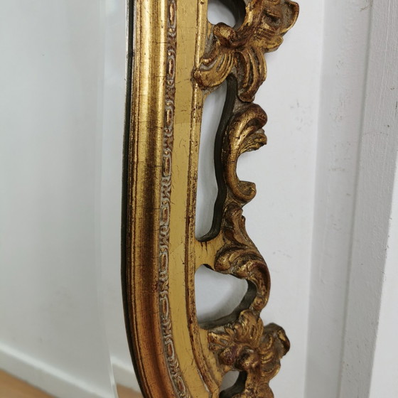 Image 1 of Grote Vintage Barok Brocante Rococo Spiegel Schouwspiegel.