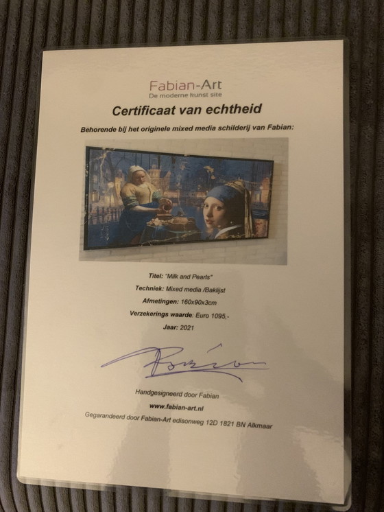 Image 1 of Fabian - Mixed Media Gecertificeerd Schilderij