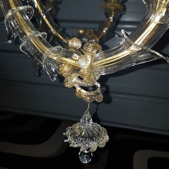 Image 1 of Vintage Rezzonico Murano kroonluchter, 1970