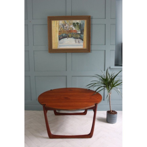 Image 1 of Mid century teakhouten salontafel voor Frankrijk en Zoon, 1960