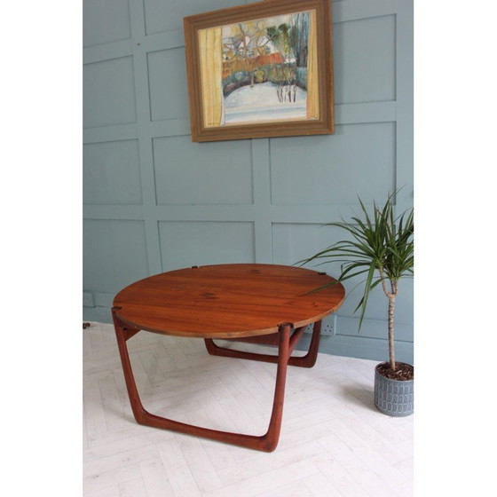 Image 1 of Mid century teakhouten salontafel voor Frankrijk en Zoon, 1960