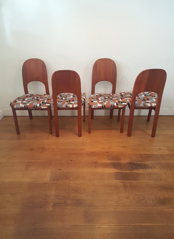 Image 1 of 4x vintage Deense design stoelen van Holsterbro