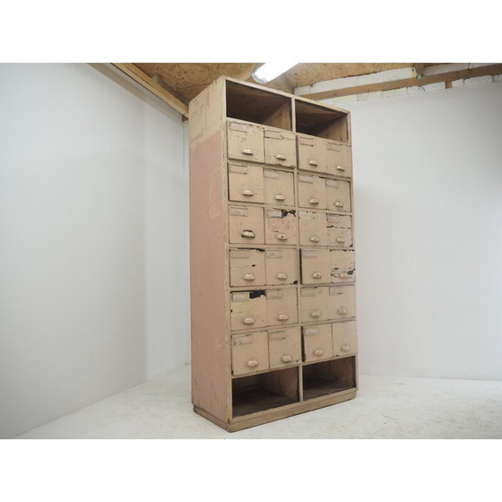 Image 1 of Vintage houten ladekast, jaren 1930