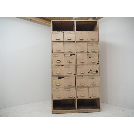 Image 1 of Vintage houten ladekast, jaren 1930